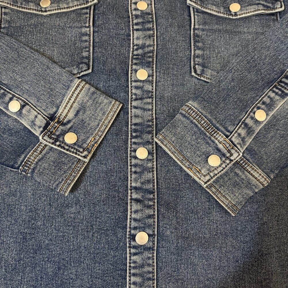 Buffalo David Bitton Shane Denim Shirt L - Picture 9 of 14